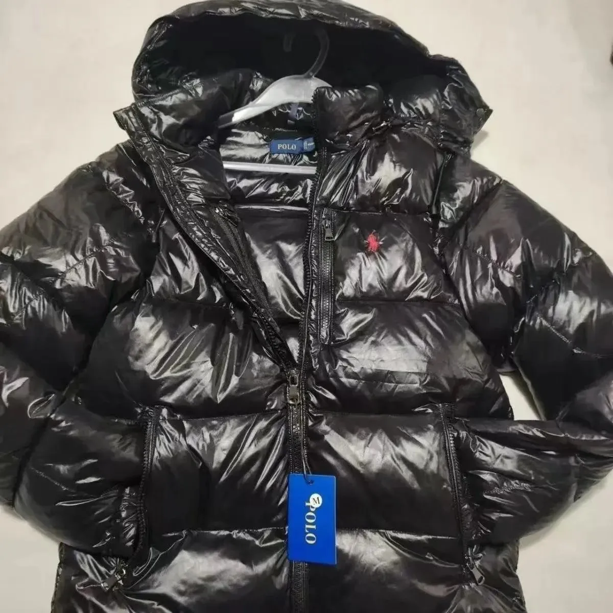 Glossy down jacket