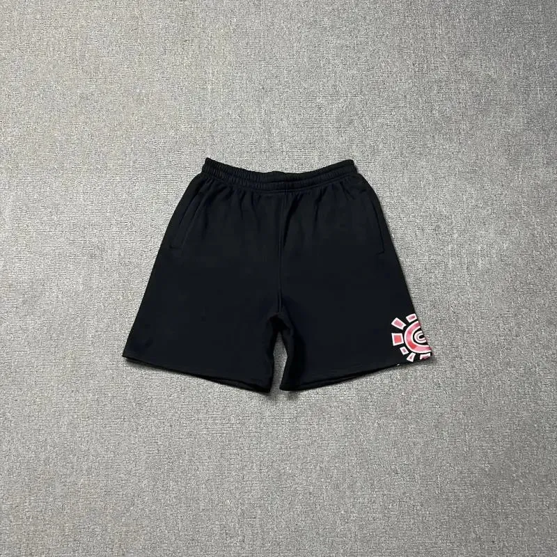 AD209 black and red shorts