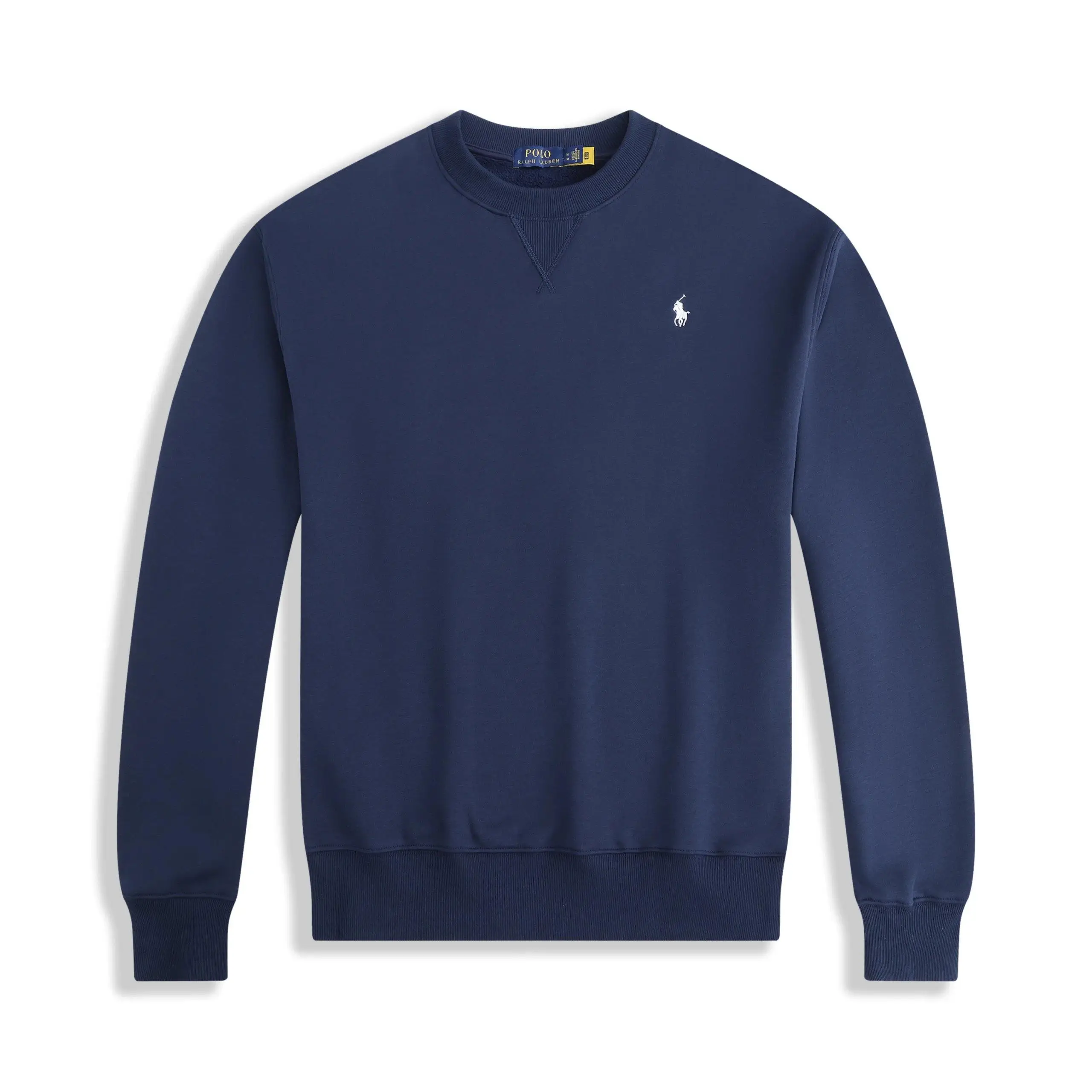 Round neck blue white label