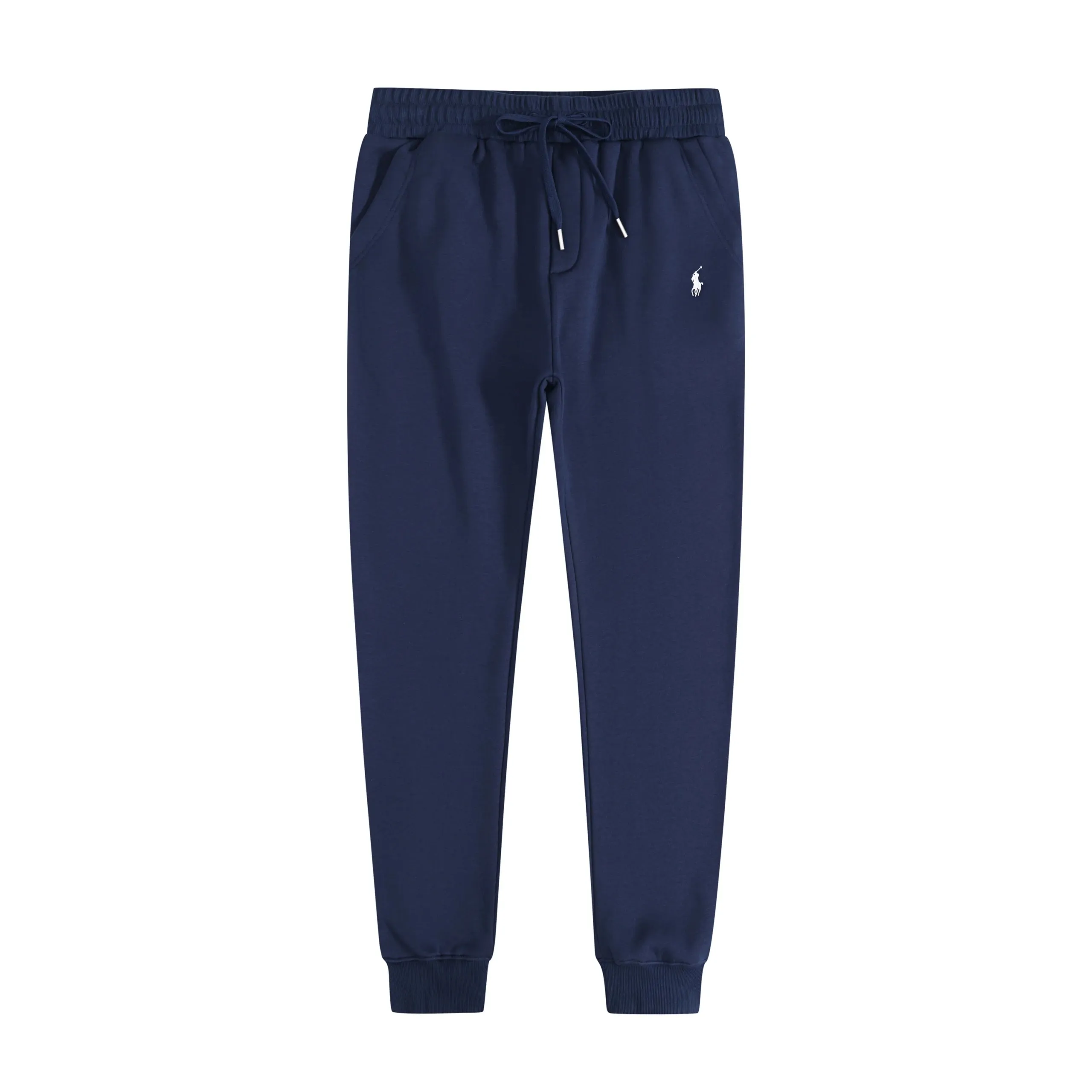 Blue and white label pants