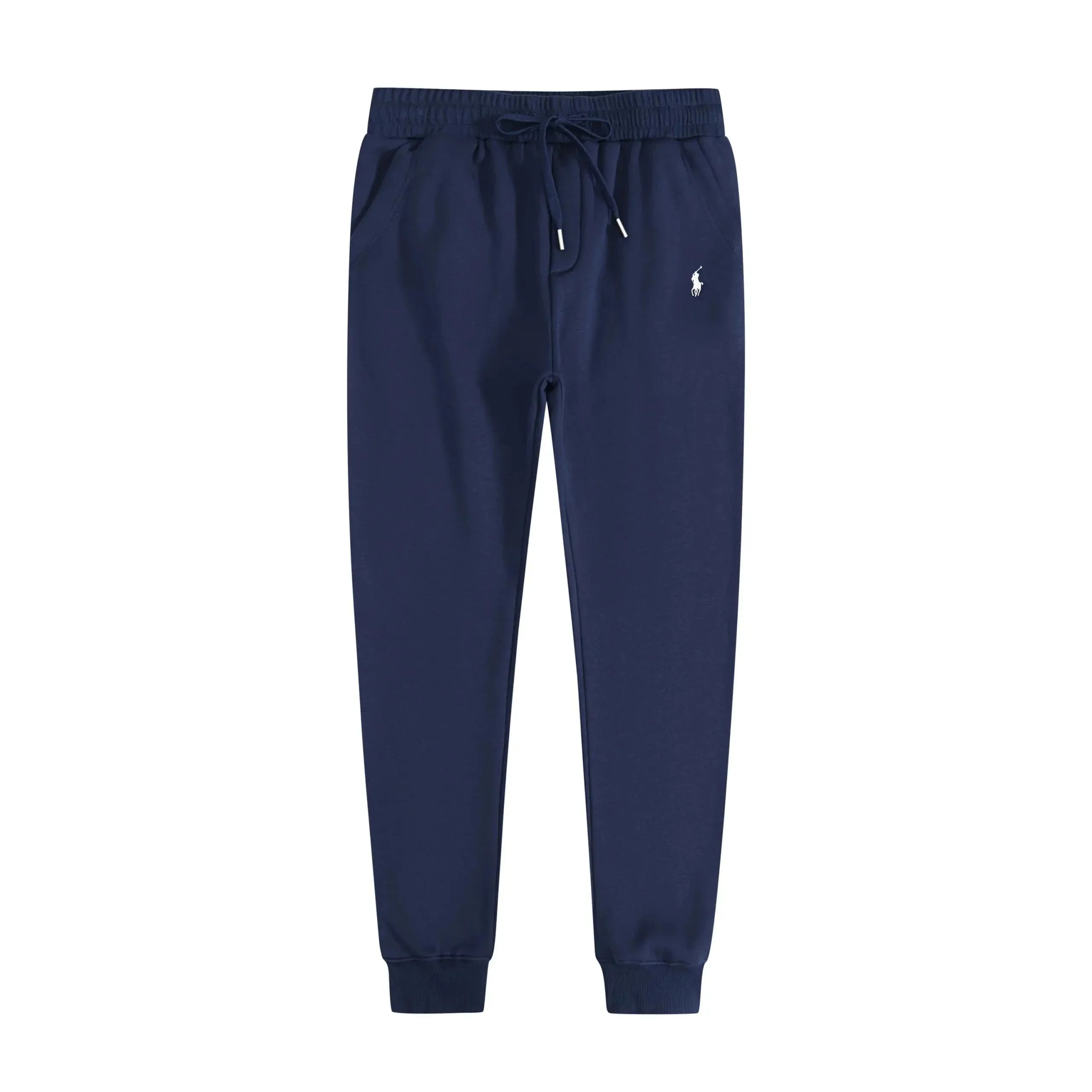 Blue and white label pants