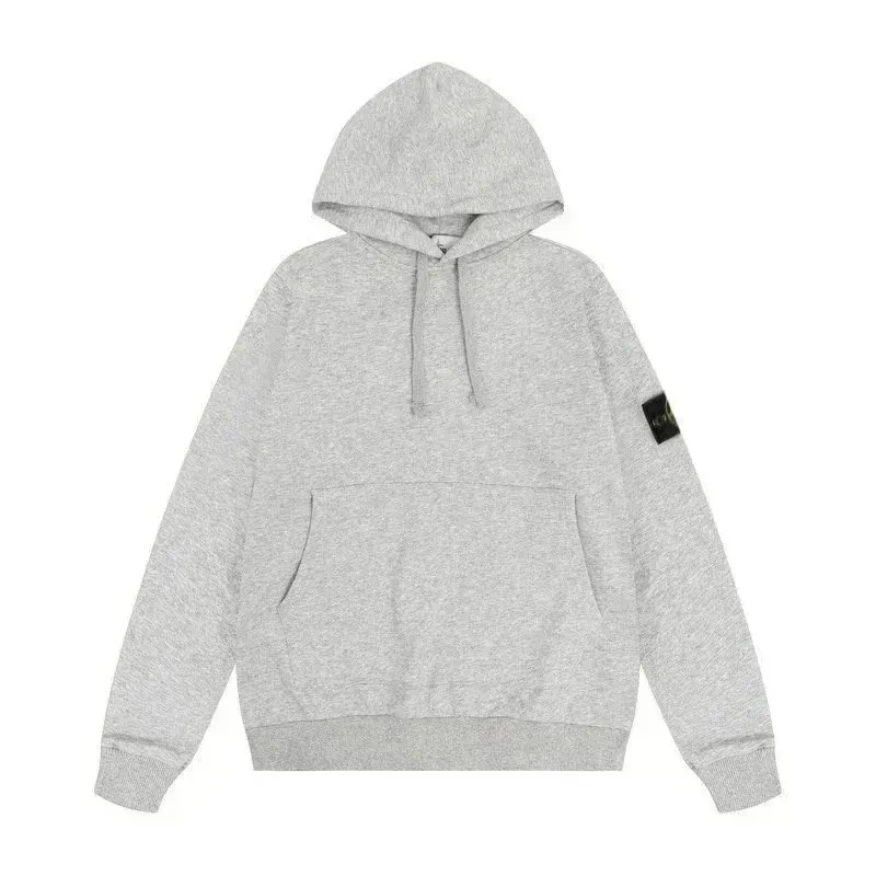 Light gray hooded